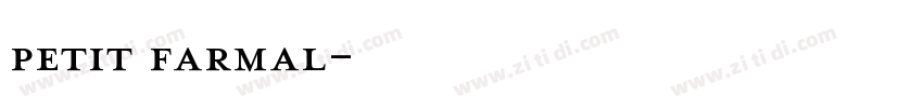 petit farmal字体转换